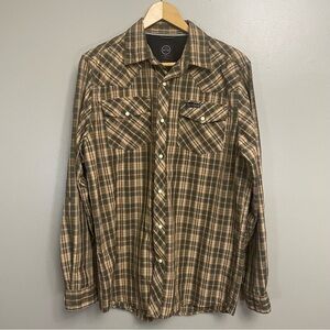 Mens‎ Wrangler ATG long-sleeved men’s Medium Gorpcore roll tab sleeve